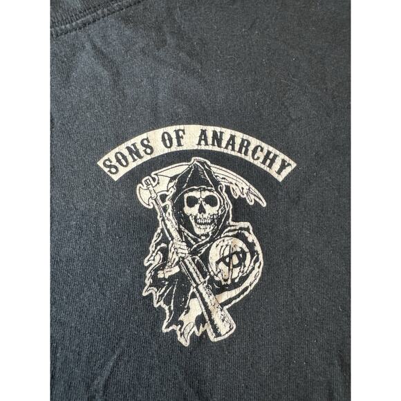 Sons Of Anarchy North Carolina Shirt XL Vintage FOTL USA Black Grim Reaper - Picture 2 of 7